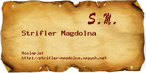 Strifler Magdolna névjegykártya